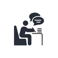 write icon. .Editable stroke.linear style sign for use web design,logo.Symbol illustration. vector