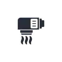 Hand dryer icon. .Editable stroke.linear style sign for use web design,logo.Symbol illustration. vector
