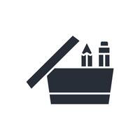 stationery icon. .Editable stroke.linear style sign for use web design,logo.Symbol illustration. vector