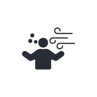 fresh air icon. .Editable stroke.linear style sign for use web design,logo.Symbol illustration. vector