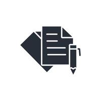 Document icon. .Editable stroke.linear style sign for use web design,logo.Symbol illustration. vector