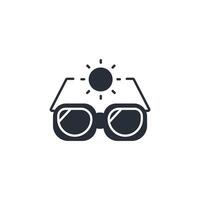 Sunglasses icon. .Editable stroke.linear style sign for use web design,logo.Symbol illustration. vector