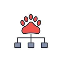 wildlife icon. .Editable stroke.linear style sign for use web design,logo.Symbol illustration. vector