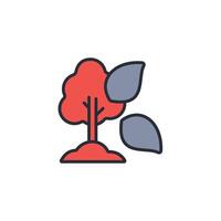 Natur icon. .Editable stroke.linear style sign for use web design,logo.Symbol illustration. vector