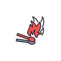 match icon. .Editable stroke.linear style sign for use web design,logo.Symbol illustration. vector
