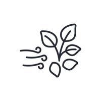 Fall icon. .Editable stroke.linear style sign for use web design,logo.Symbol illustration. vector