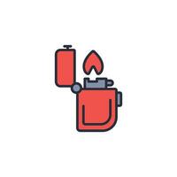 Lighter icon. .Editable stroke.linear style sign for use web design,logo.Symbol illustration. vector