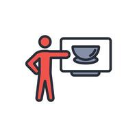nutrition icon. .Editable stroke.linear style sign for use web design,logo.Symbol illustration. vector