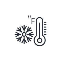 degree fahrenheit icon. .Editable stroke.linear style sign for use web design,logo.Symbol illustration. vector