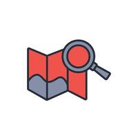map icon. .Editable stroke.linear style sign for use web design,logo.Symbol illustration. vector