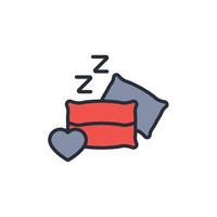 good sleep icon. .Editable stroke.linear style sign for use web design,logo.Symbol illustration. vector