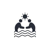 Summer icon. .Editable stroke.linear style sign for use web design,logo.Symbol illustration. vector