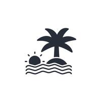 Sunset icon. .Editable stroke.linear style sign for use web design,logo.Symbol illustration. vector