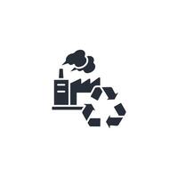 recycling plant icon. .Editable stroke.linear style sign for use web design,logo.Symbol illustration. vector