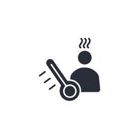 hot icon. .Editable stroke.linear style sign for use web design,logo.Symbol illustration. vector
