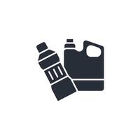 plastic waste icon. .Editable stroke.linear style sign for use web design,logo.Symbol illustration. vector