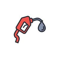 gas pump icon. .Editable stroke.linear style sign for use web design,logo.Symbol illustration. vector