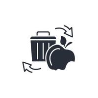 composting icon. .Editable stroke.linear style sign for use web design,logo.Symbol illustration. vector