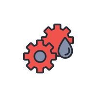 Lubricant oil icon. .Editable stroke.linear style sign for use web design,logo.Symbol illustration. vector