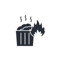 pollution icon. .Editable stroke.linear style sign for use web design,logo.Symbol illustration. vector