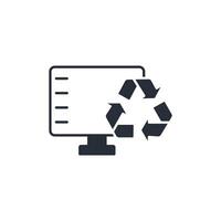 electronic waste icon. .Editable stroke.linear style sign for use web design,logo.Symbol illustration. vector