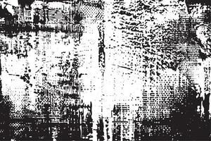 Vintage grunge texture with distressed overlay and rough monochrome effect vector