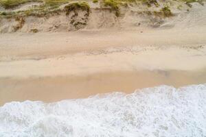 top view of a beach in the morning photo