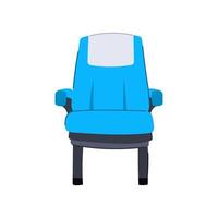 middle seat airplane cartoon illustration vector