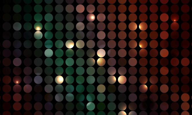 Disco lights on dark background. party night. colorful bokeh shiny.