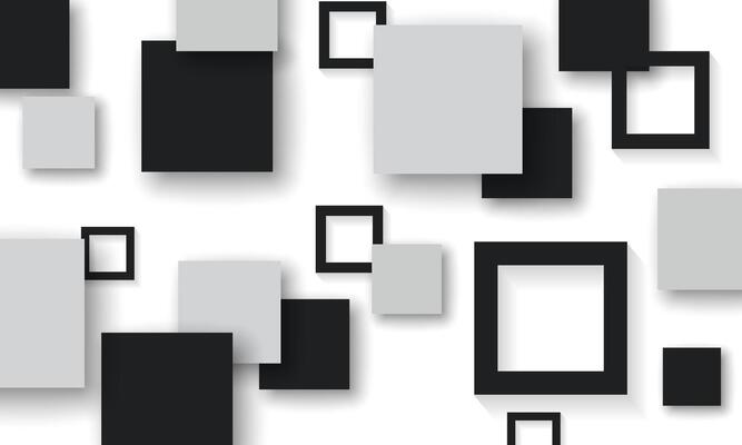 abstract geometric retro style. Square vintage on white background.