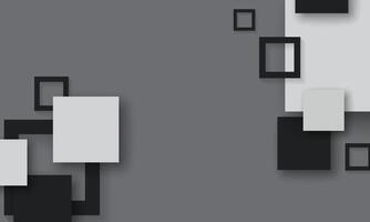 abstract copy space geometric retro style.. Squares blank on grey background. vector
