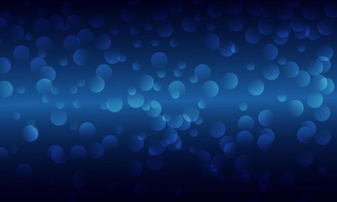 Blue bokeh geometrical abstract background. circle dark blue background.