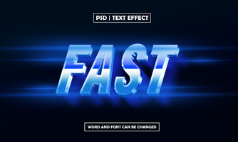 Fast 3D Editable Text Effect psd