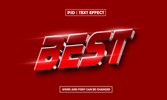 Best 3D Editable Text Effect psd