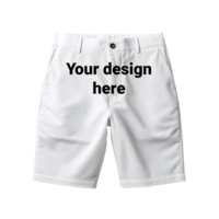 White Trunks Mockup without Background Front Side psd