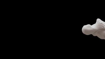 Slow motion 3D animation of white smoke. The file contains an Alpha Channel. video