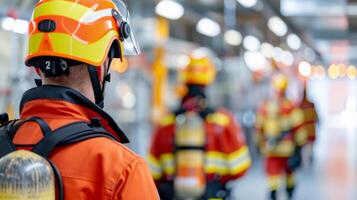 Safety-Conscious Worker Inspecting Instruments in Industrial Facility During Daylight photo