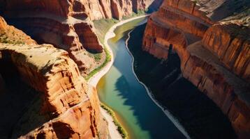 Aerial view of the canyon photo