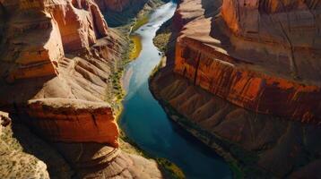 Aerial view of the canyon photo