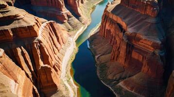 Aerial view of the canyon photo