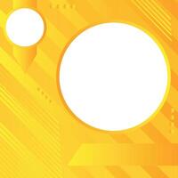Yellow Social Media Abstract Background Templete vector