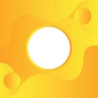 Yellow Abstract Background blank white circle vector