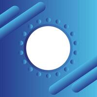 Bule Abstract Background with white circle and dot vector