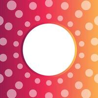 White Circle and White dot Abstract Background vector
