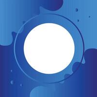 Bule Moon Light White Circle Abstract Background vector