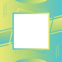 Gradient Background with White Square Frame vector