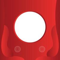 Red and white circle Abstract Background vector