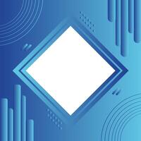 Modern Bule Abstract Background blank square vector