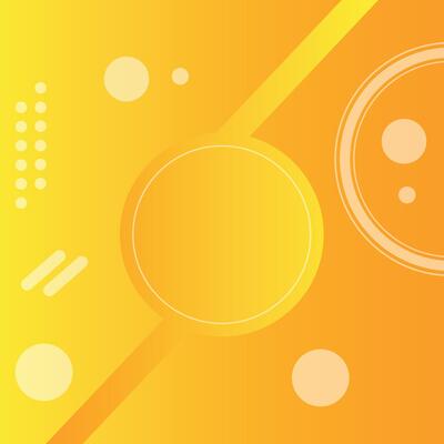 Modern gradient orange and yellow abstract banner background design template