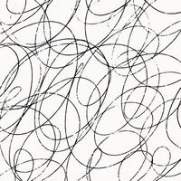 Square hand drawn pattern, pencil thin black crosshatch lines on white background. Textured curve stripes, grunge effect, doodle abstract spirals. vector